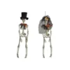 SQUELETTE HOMME OU FEMME ORANGE ET NOIR