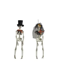 SQUELETTE HOMME OU FEMME ORANGE ET NOIR