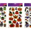 STICKER GLITTER HALLOWEEN DIVERS POUR FENETRE 15.5X10.5CM