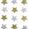 STICKER ETOILE PAILLETEE ARGENT. OR 18 MM X 24 PCS