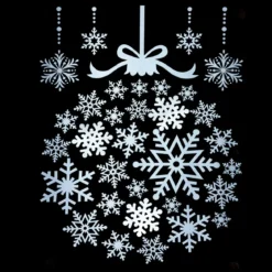 STICKER FORME FLOCONS 29X40CM
