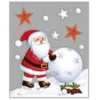 STICKER PAILLETTE PERE NOEL 29X35CM