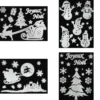 STICKER PERE NOEL BONHOMME DE NEIGE BLANC 29X40CM