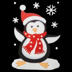 STICKER PERE NOEL BONHOMME DE NEIGE 29X40CM