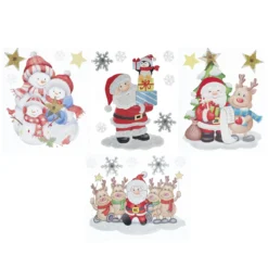 STICKER POP UP PERE NOEL ET COMPAGNIE 28X34CM