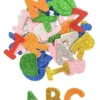 STICKERS ALPHABET MOUSSE PAILLETEE 2.5X3CM X182 PIECES