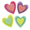 STICKERS COEURS FEUTRINE 4.5CM X10 PIECES