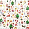 STICKERS 3D CAOUTCHOUC NOEL X93 PIECES