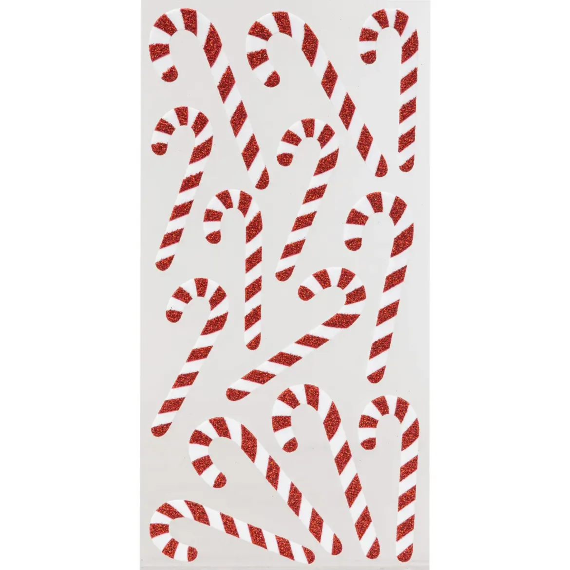 STICKERS PAILLETTES ROUGE ET BLANC 10X20CM