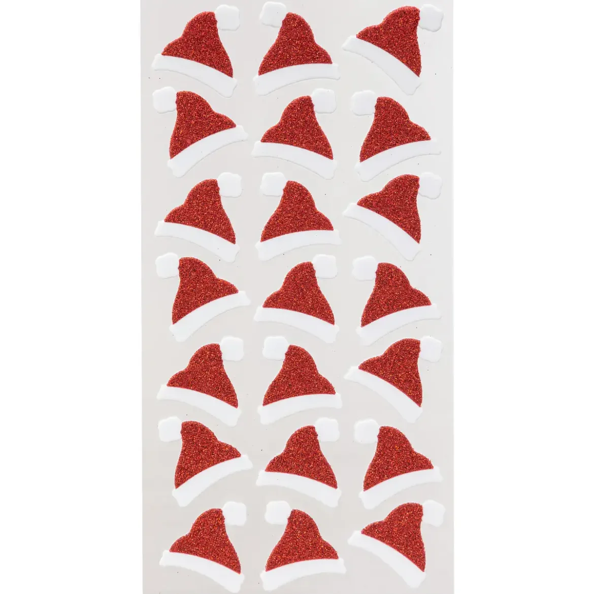 STICKERS PAILLETTES ROUGE ET BLANC 10X20CM