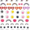 STICKERS PUFFY YEUX OUVERTS ET FERMES 0.5 A 2.2CM X64 PIECES