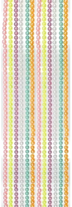 STICKERS STRASS CABOCHON PASTEL 5MM X456 PIECES