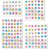 STICKERS STRASS PASTEL 0.8 A 1CM X198 PIECES