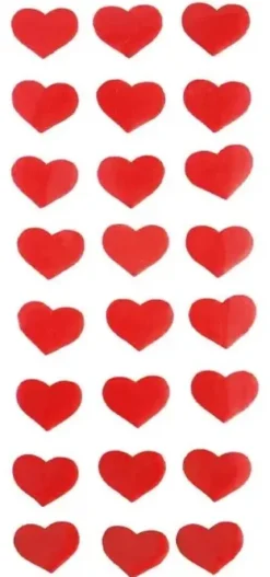STICKERS TEXTURE COEUR ROUGE