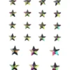 STICKER STRASS EN ACRYLIQUE ETOILE 1.4 X 1.4CM ET 2 X 2CM
