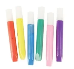 STYLOS PEINTURE 3D COULEURS NACREES 10.5ML X6 PIECES
