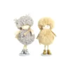 SUJET FILLE RENNE POMPON 13X4CM