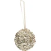 SUJET NOEL BOULE PAILLETTE 8CM OR
