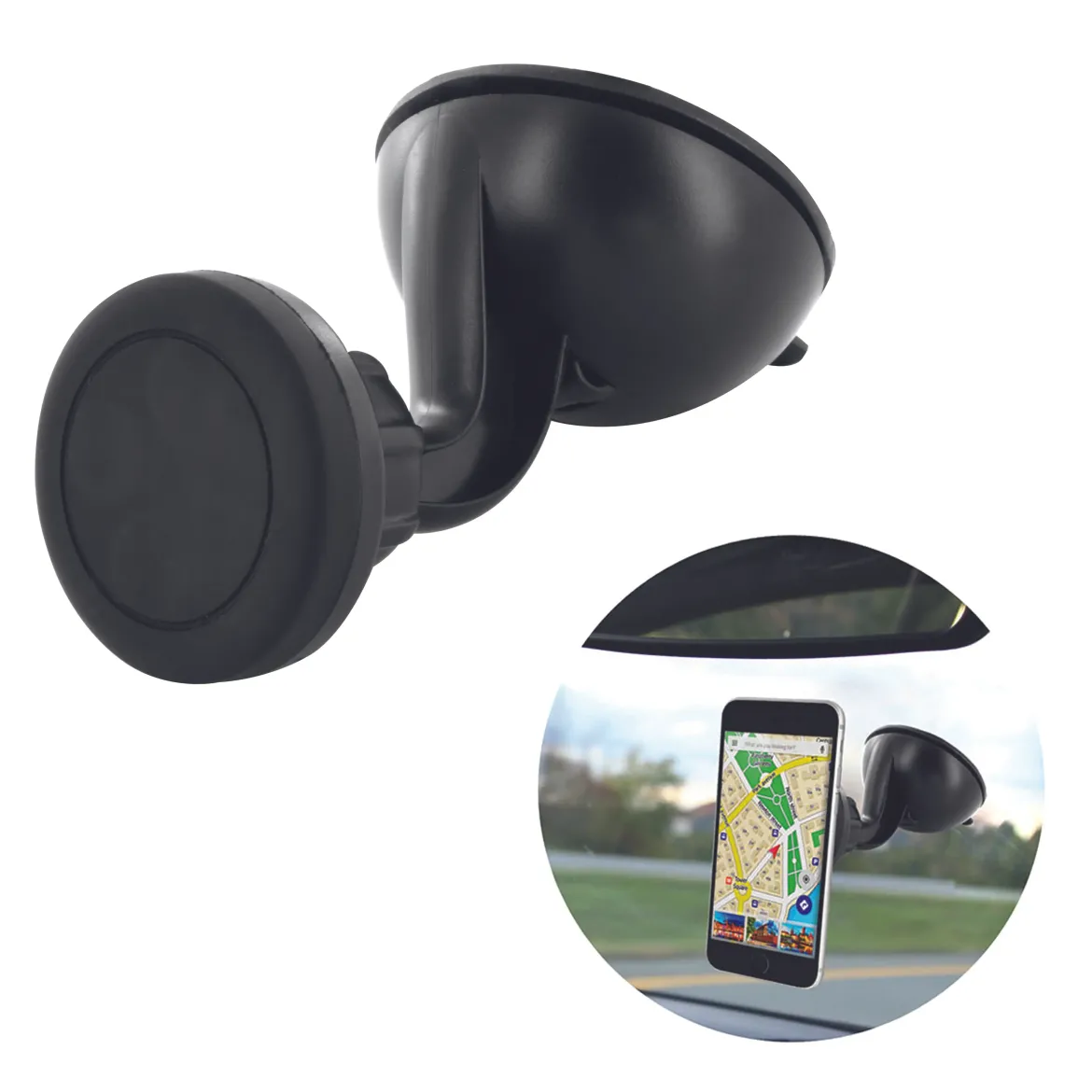 SUPPORT SMARTPHONE AIMANTE A VENTOUSE