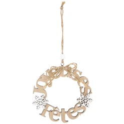 SUSPENSION BOIS COURONNE MINI 10CM