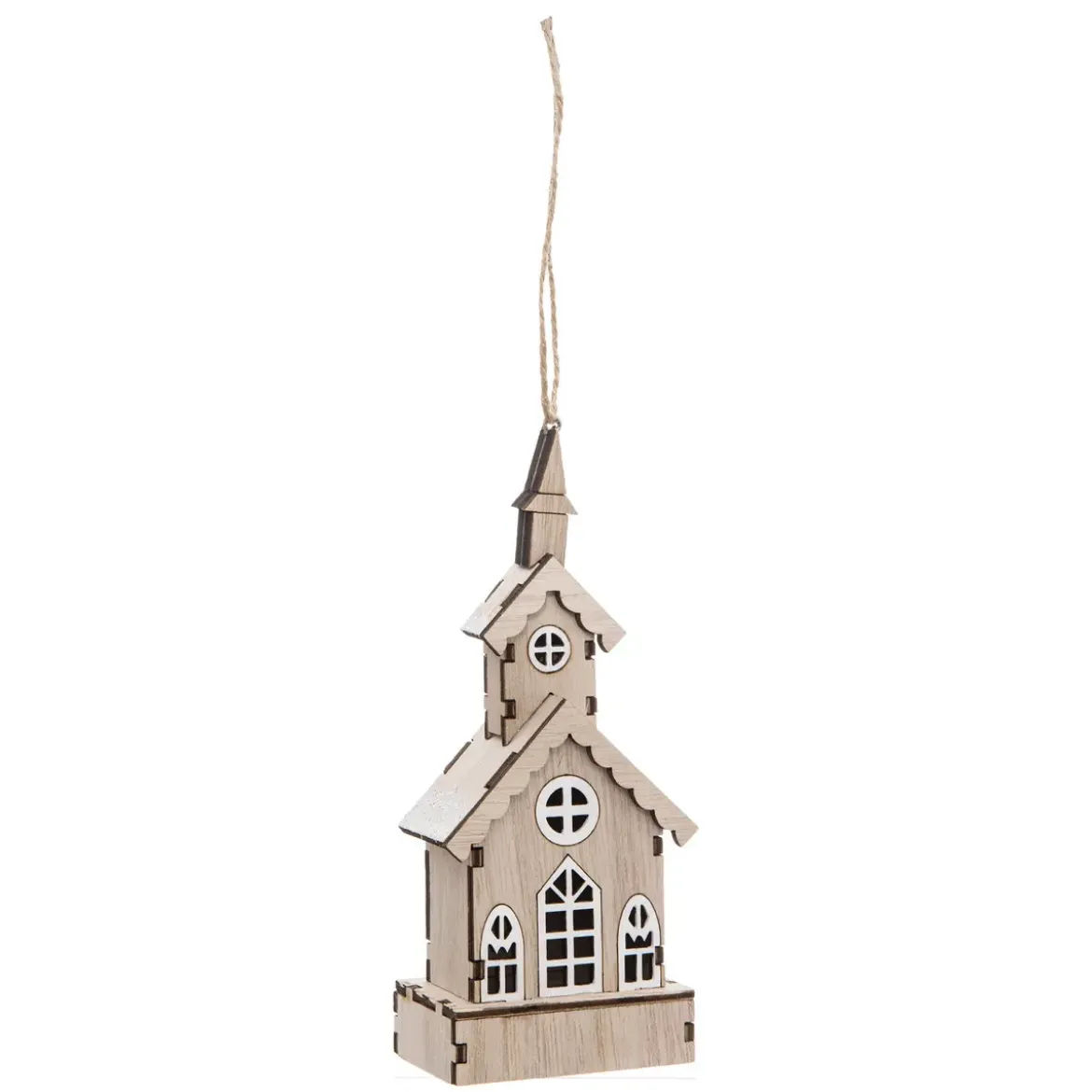 SUSPENSION BOIS EGLISE 3D
