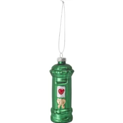SUSPENSION BOITE AUX LETTRES VERRE VERTE