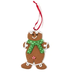 SUSPENSION BONHOMME PAIN D EPICES VERT 10CM