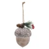 SUSPENSION CAGE BOIS NOISETTE