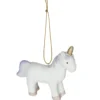 SUSPENSION CERAMIQUE LICORNE PASTEL 8.5CM
