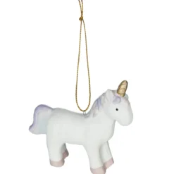 SUSPENSION CERAMIQUE LICORNE PASTEL 8.5CM