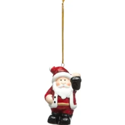 SUSPENSION CERAMIQUE PERSONNAGE NOEL H.6.5CM