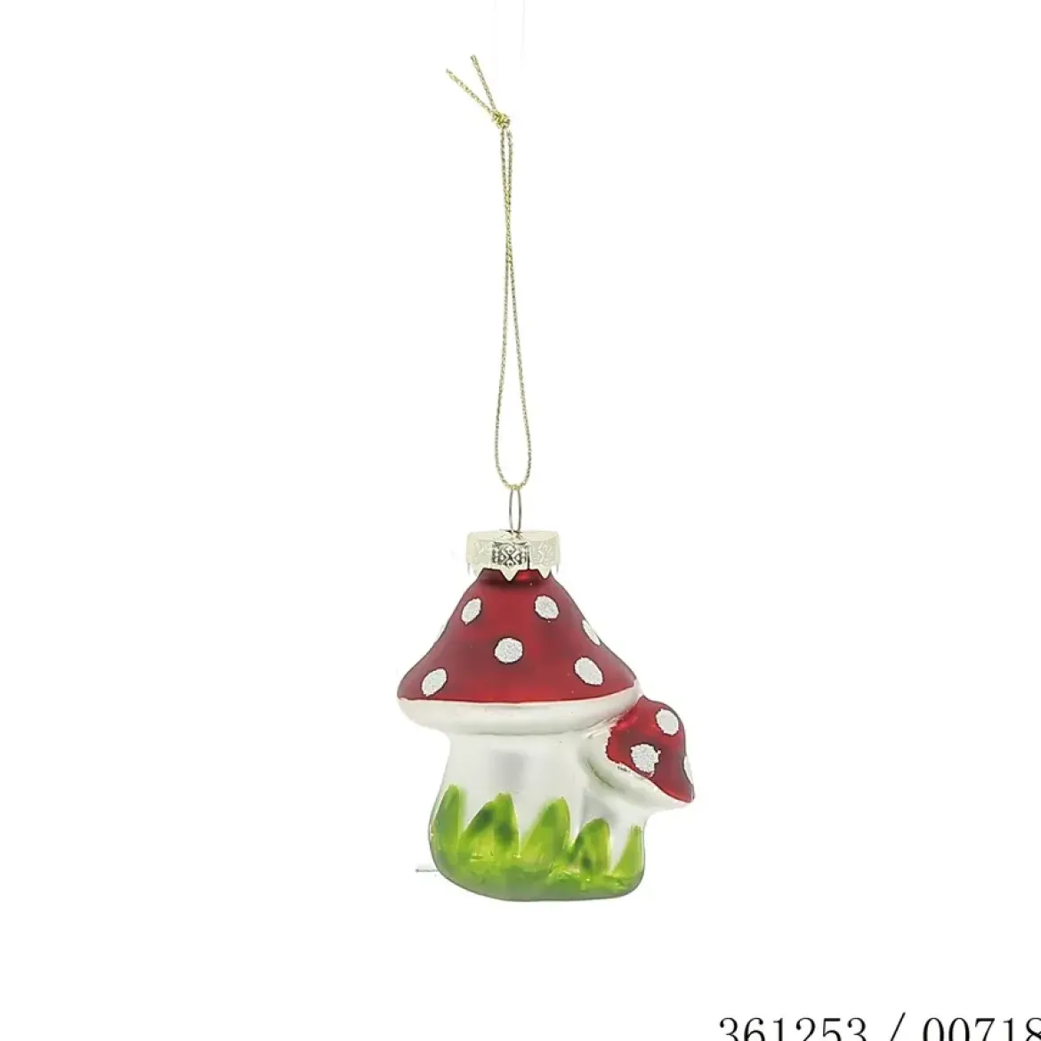 SUSPENSION CHAMPIGNON VERRE D.5CM