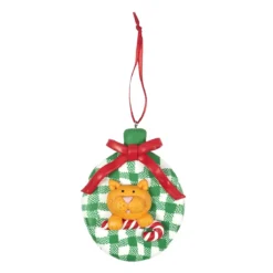 SUSPENSION CHAT VERT H10CM