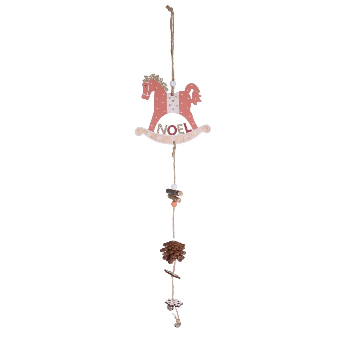 SUSPENSION CHEVAL BASCULE POMME DE PIN