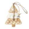 SUSPENSION CLOCHE EN BOIS ETOILEE