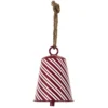 SUSPENSION CLOCHE METAL RAYE D.11.5CM