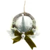 SUSPENSION COURONNE AVEC RUBAN 23CM