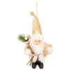 SUSPENSION DE NOEL PERE NOEL CADEAU OR 13CM