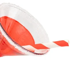 SUSPENSION DE NOEL VERRE MARTINI ROUGE 9CM