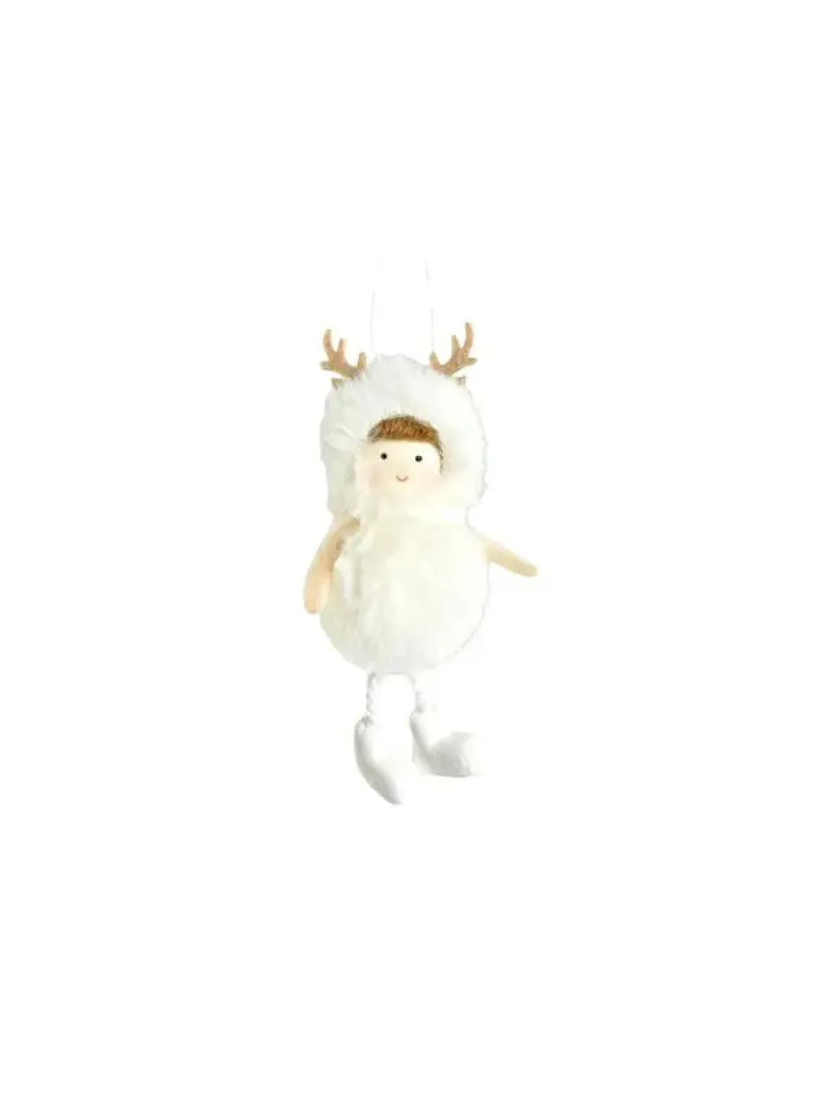 SUSPENSION FILLE RENNE POMPOM 14X4CM