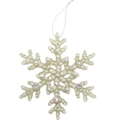 SUSPENSION FLOCON METALISEE BIJOU D.15CM