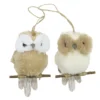 SUSPENSION HIBOU BRANCHE H.13CM