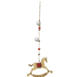 SUSPENSION LONG BOIS CHEVAL BASCULE