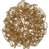SUSPENSION METAL BOULE TORSADEE PAILLETTEE