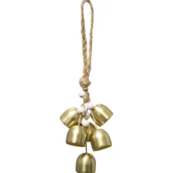 SUSPENSION METAL CLOCHE OR 23CM