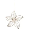 SUSPENSION METAL FLEUR PAILLETTEE