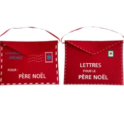 SUSPENSION NOEL ENVELOPPE FEUTRINE 50X36CM