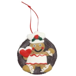 SUSPENSION PAIN EPICE DANS COOKIE H.8CM