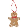 SUSPENSION PAIN EPICE NOEUD PAPILLON H.10CM