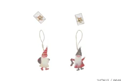 SUSPENSION PERE NOEL 6X11.5X0.5CM BOIS